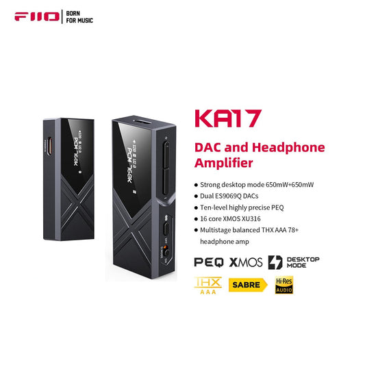 FiiO KA17 Amplificador/DAC portátil tipo dongle