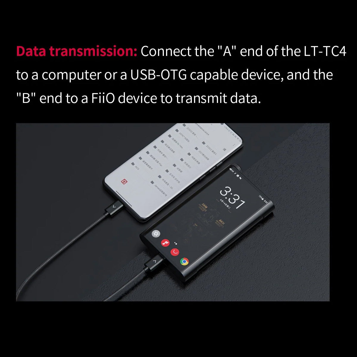Fiio Lt - TC4 Cable USB C a USB C